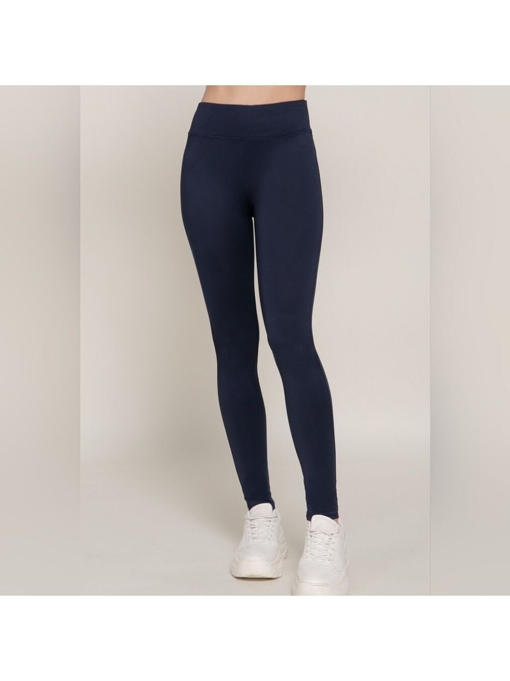 Dark Navy High Waisted Leggings Women's Size S-L - Picture 2 of 5